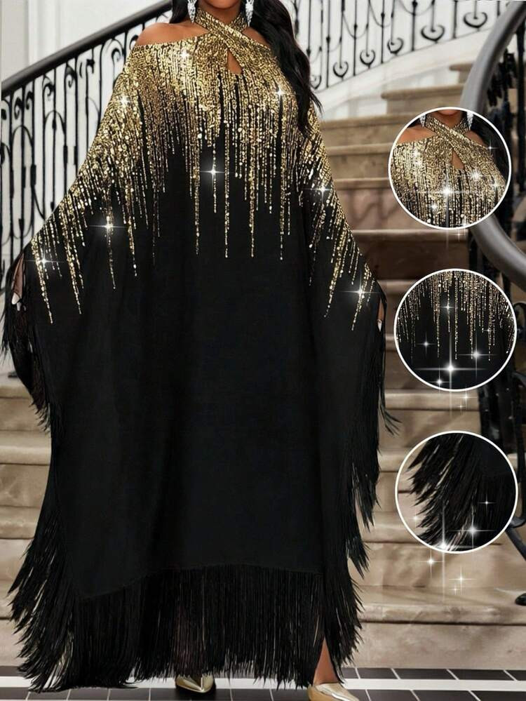 Print off shoulder Dresss | SHEIN