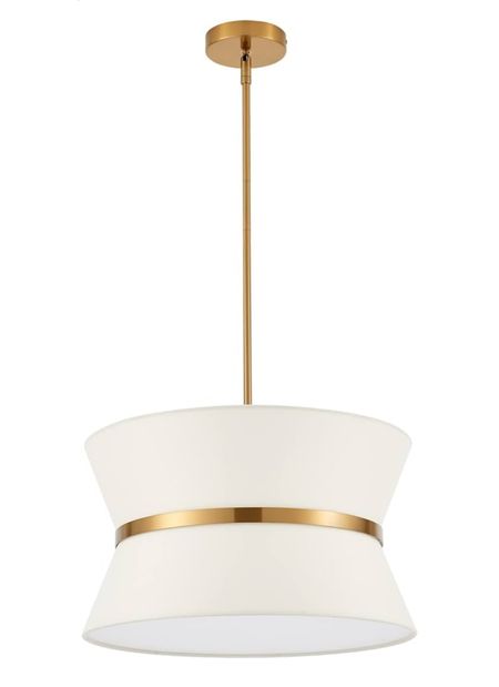 Brass gold and shaded light pendant chandelier 

On Amazon and way less than other places 

#LTKHome #LTKSaleAlert #LTKOver40