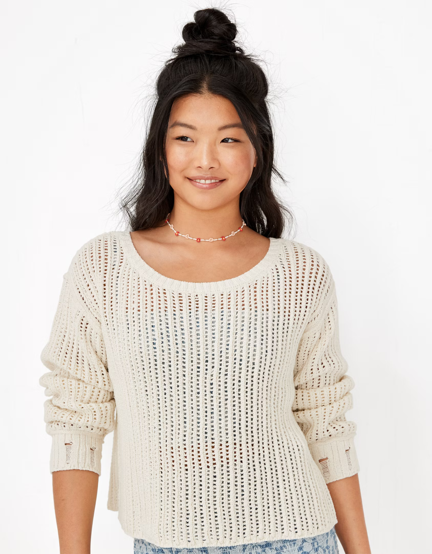 AE Open-Stitch Sweater | American Eagle Outfitters (US & CA)