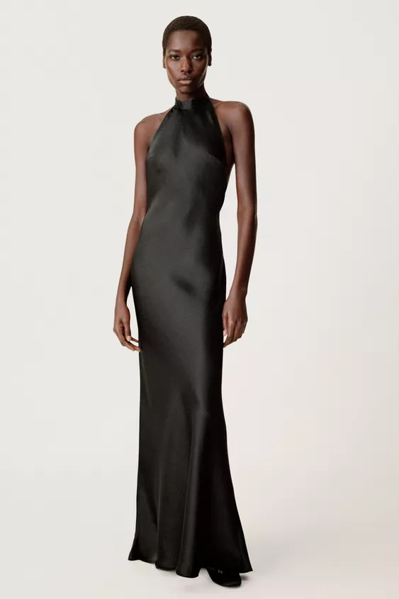 SATIN HALTER DRESS 50TH ANNIVERSARY | Zara UK