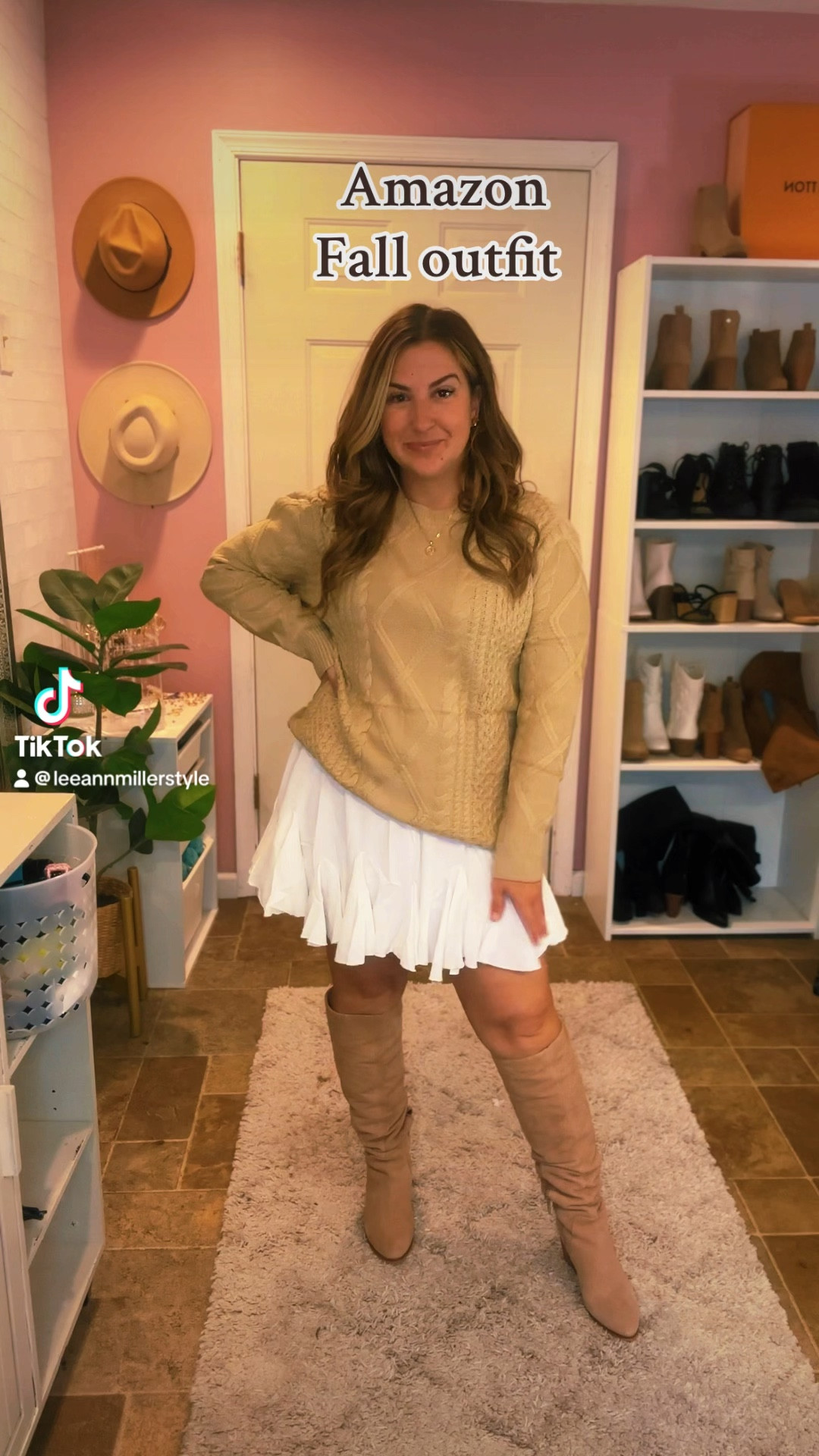 Fall outfit idea from Amazon. Flowy skirt, oversized sweater, and slouchy knee boots. Wearing a size medium 

#LTKSeasonal #LTKFindsUnder50 #LTKStyleTip