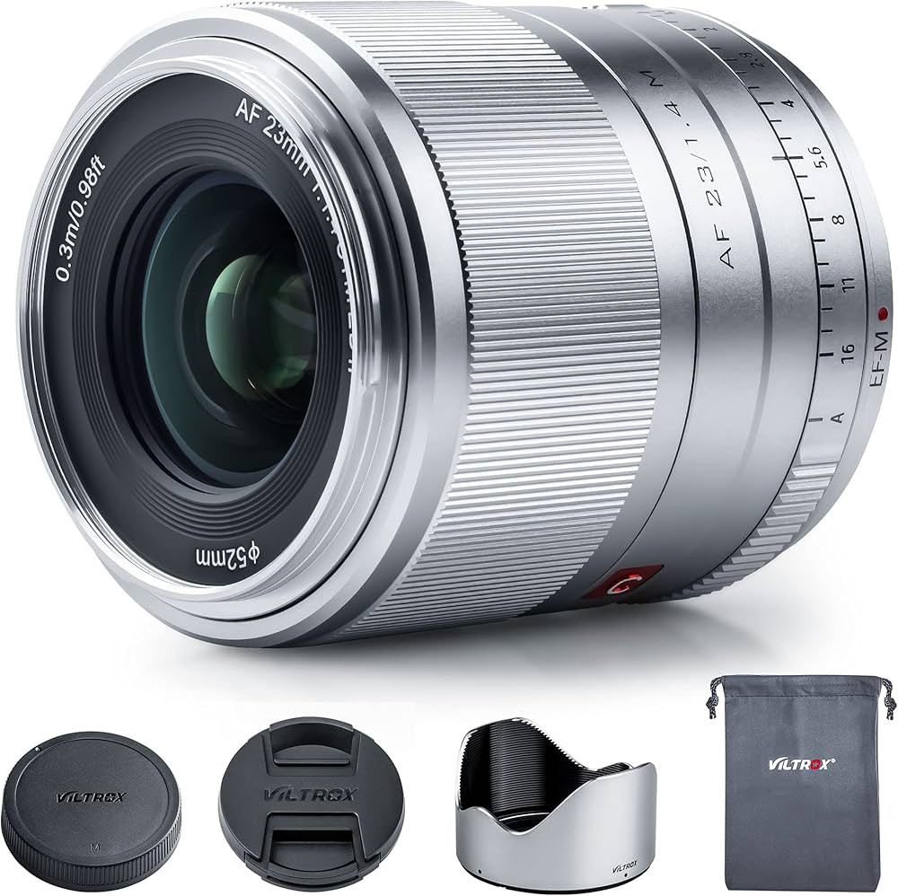 VILTROX Sliver AF 23mm F1.4 M Lens for Canon EOS M,Auto Focus Wide Angle Lens Compatible with Can... | Amazon (US)