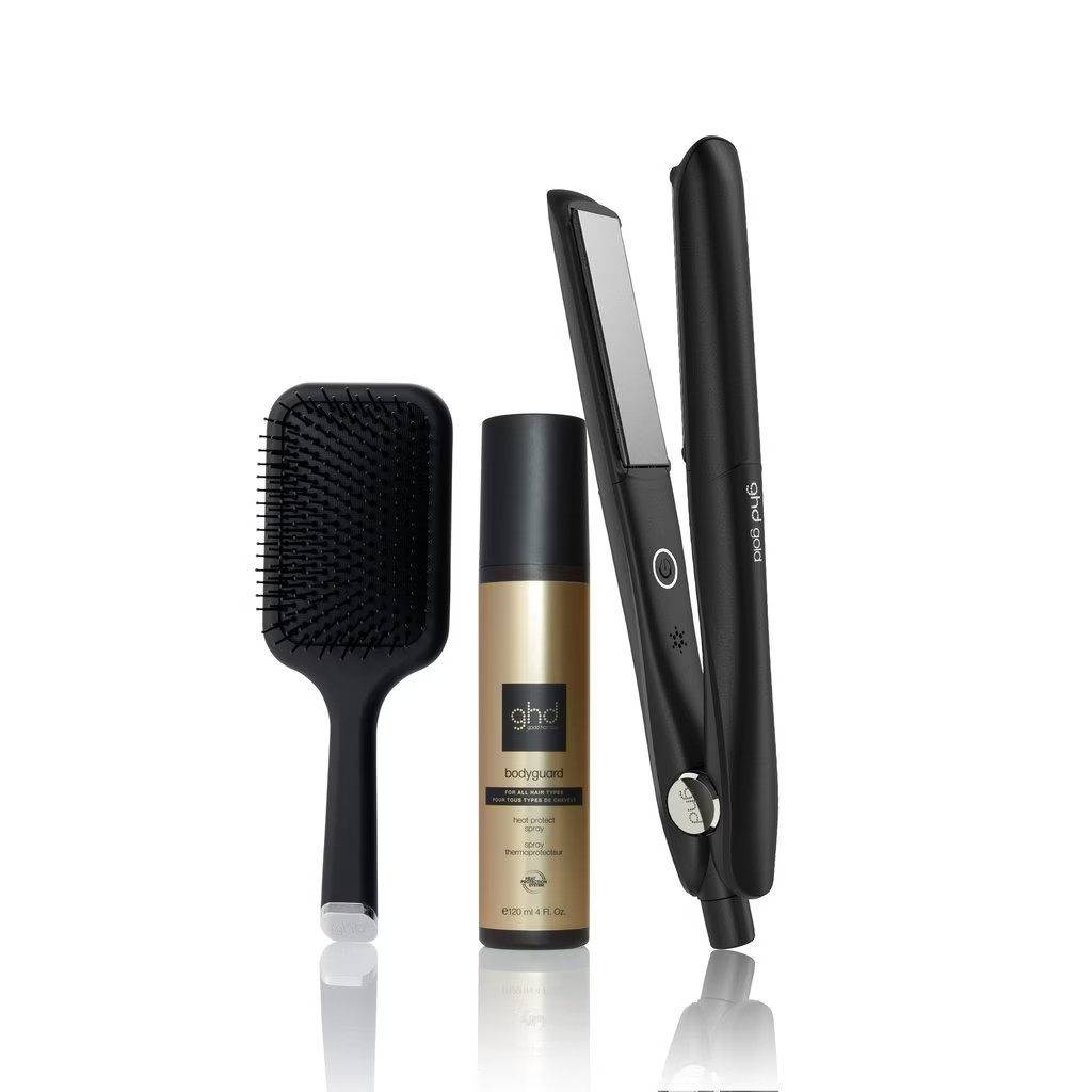 trio ghd lisseur gold + brosse + spray | ghd® France | ghd (FR)