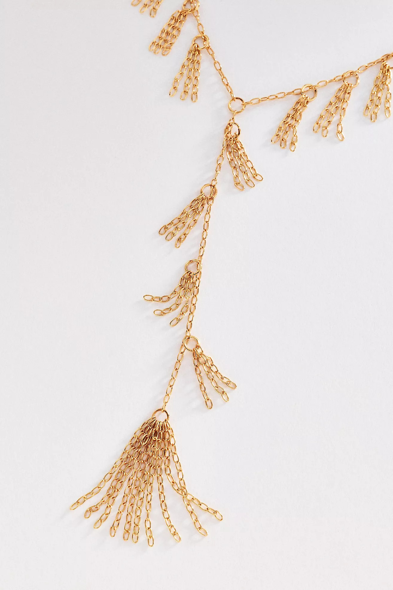 Fringe Double-Layer Lariat Necklace | Anthropologie (US)
