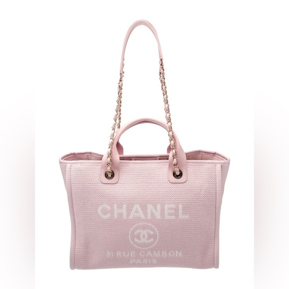 CHANEL Deauville Tote Pink | Poshmark