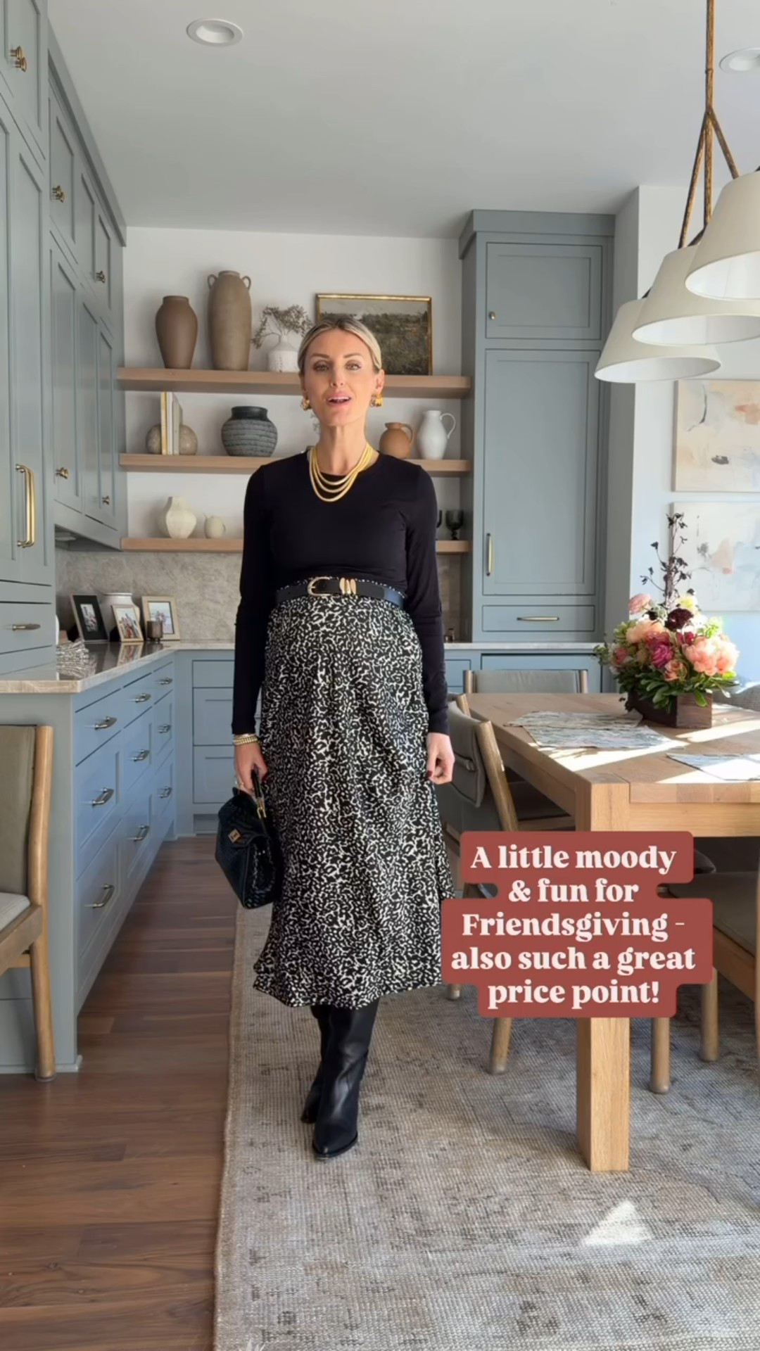 This is such a chic look for Friendsgiving or other holiday events! Wearing size medium in the skirt to accommodate the bump. 

Loverly Grey, Target find, Target fashion, Friendsgiving outfit ideas, Thanksgiving outfit ideas, fall fashion

#LTKParties #LTKFindsUnder50 #LTKHoliday