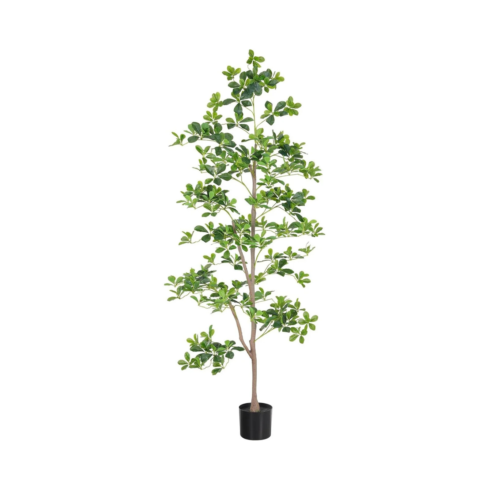 Tzou 6ft/7ft Artificial Schefflera Tree – Realistic Indoor Faux Tree with Natural Trunk for Hom... | Walmart (US)