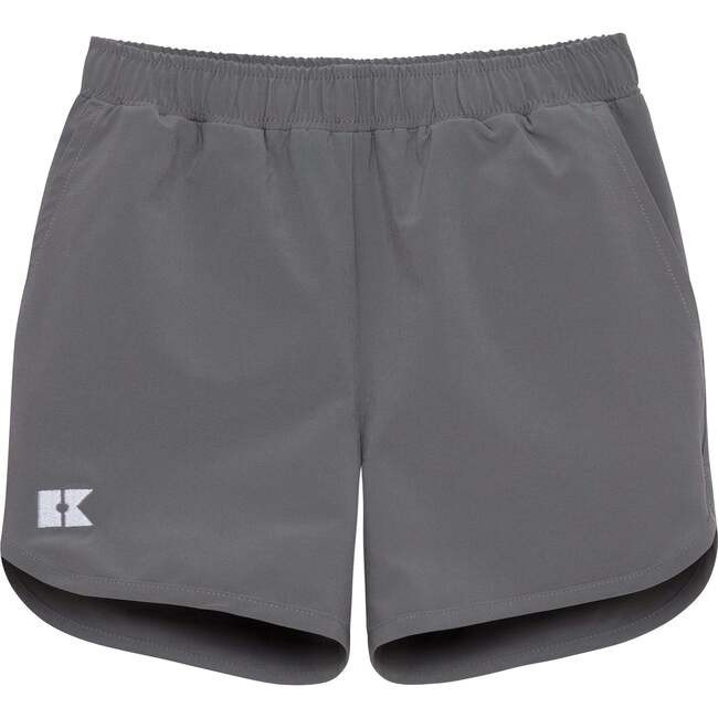Courtside Kids | Boys Super Short Lined, Gray (Grey, Size 9-10Y) | Maisonette | Maisonette