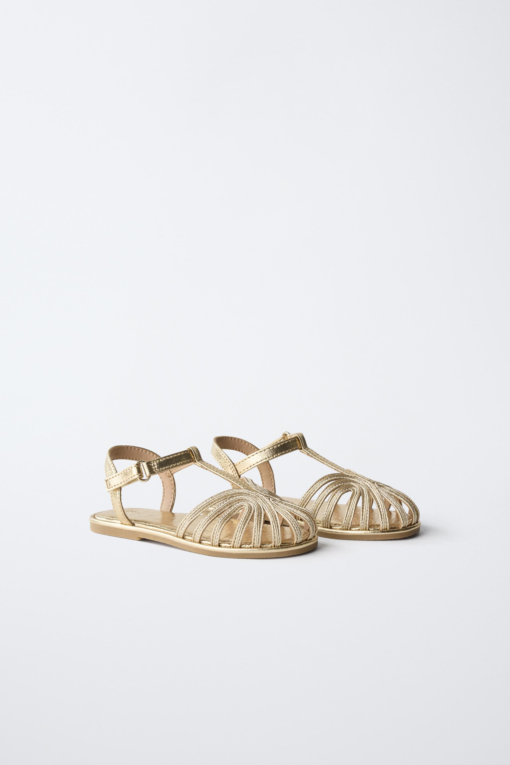 METALLIC FISHERMAN SANDALS | Zara US
