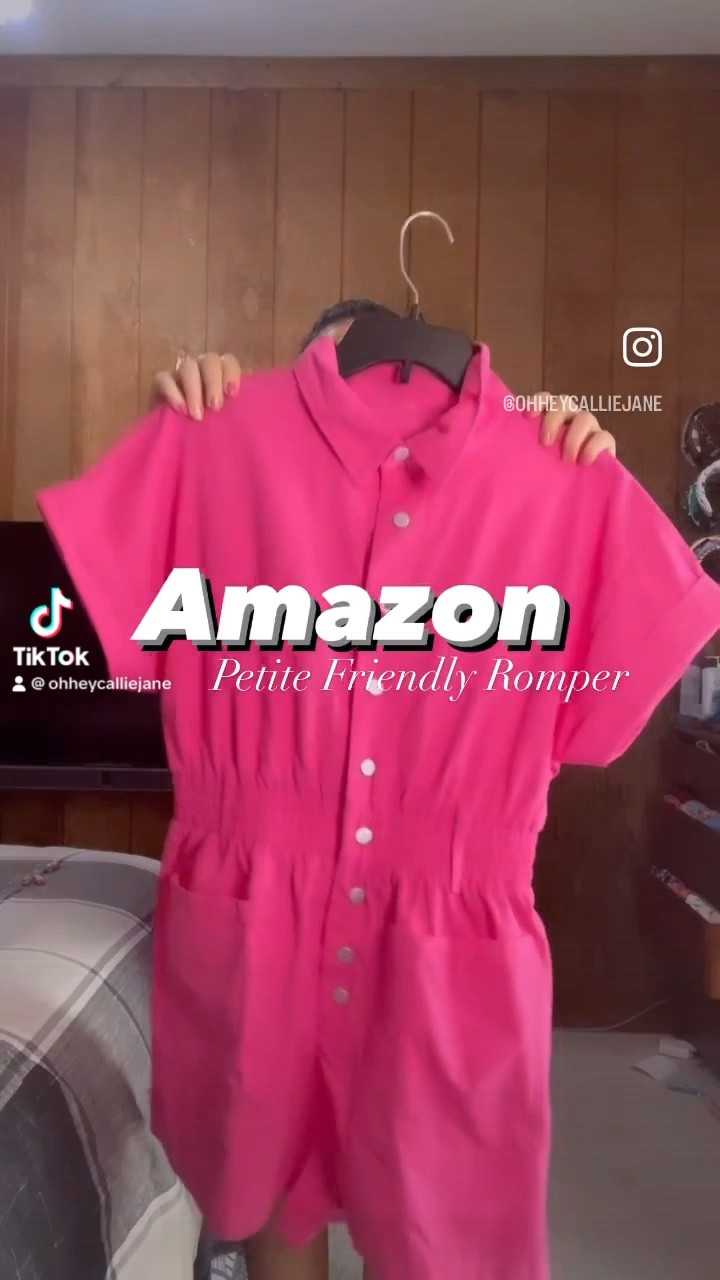 Amazon petite style romper. 
Fits true to size. Size small 

#LTKSeasonal #LTKunder50 #LTKFind