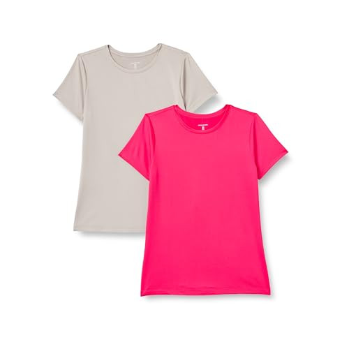 Amazon Essentials Women's Active Quick Dry Tech Stretch Short-Sleeve Crewneck T-Shirt, Multipacks | Amazon (US)
