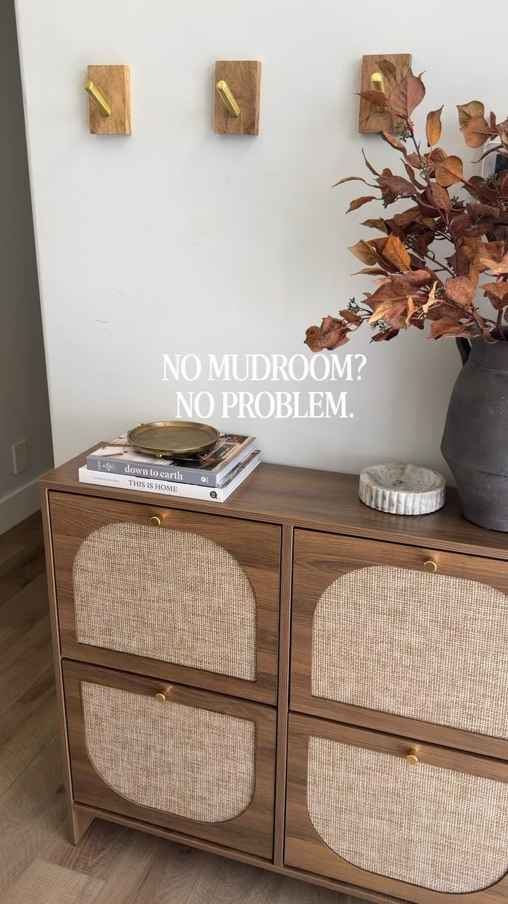 The perfect solution to no mudroom. Shoe storage accent piece. Show organizer.

#LTKOver40 #LTKHome