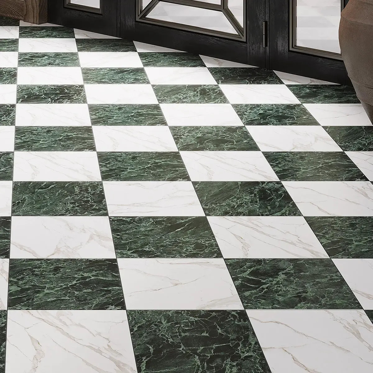 Boldara Verde Marble Look Porcelain Tile 12x12 | Tile Club | Tile Club