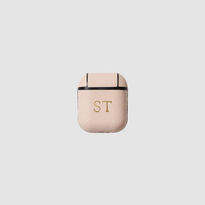 Pale Pink Pebbled AirPod Case | The Daily Edited