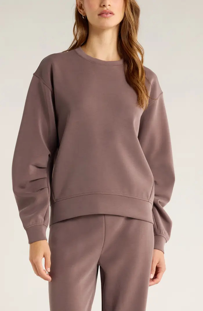 Cozy Scuba Knit Crew Sweatshirt | Nordstrom