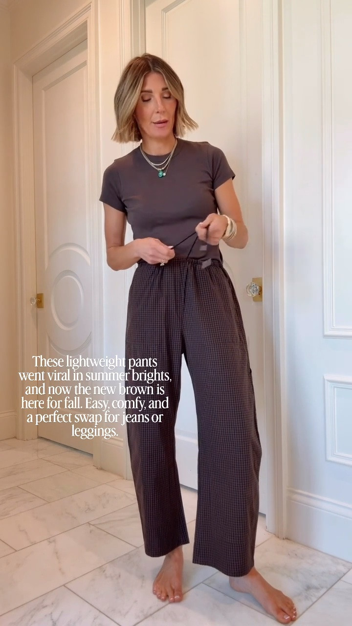 These lightweight pants went viral in summer brights, and now the new brown is here for fall. Easy, comfy, and a perfect swap for jeans or leggings.

#LTKootd #LTKSeasonal