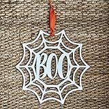 Boo Halloween Door Hanger - Spiderweb Halloween Door Sign - Fun Halloween Door Sign Boo - Wood Hallo | Amazon (US)