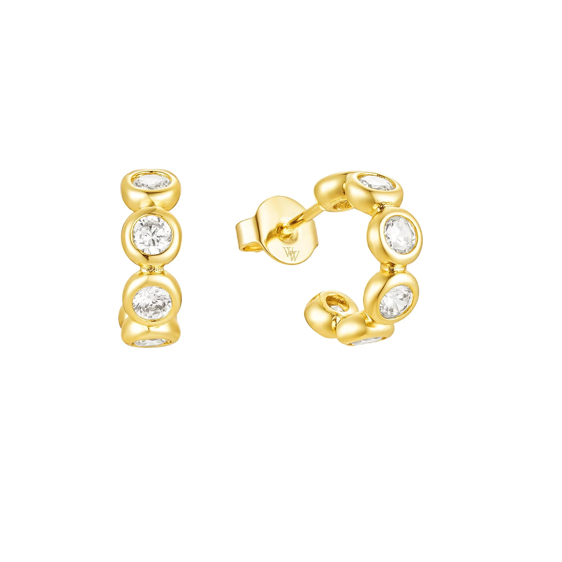SMALL BEZEL HOOPS | WAAWEES