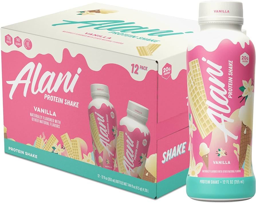 Alani Nu Protein Shake, Ready to Drink, Naturally Flavored, Gluten Free, Only 140 Calories with 2... | Amazon (US)