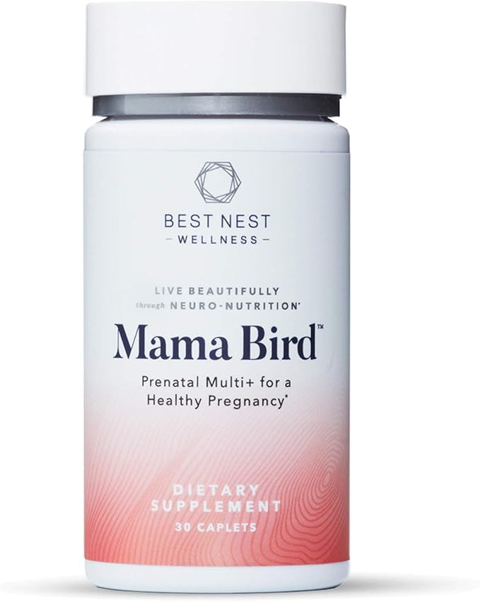 Mama Bird Prenatal Multi+, Methylfolate (Folic Acid), Methylcobalamin (B12), Natural Whole Food O... | Amazon (US)