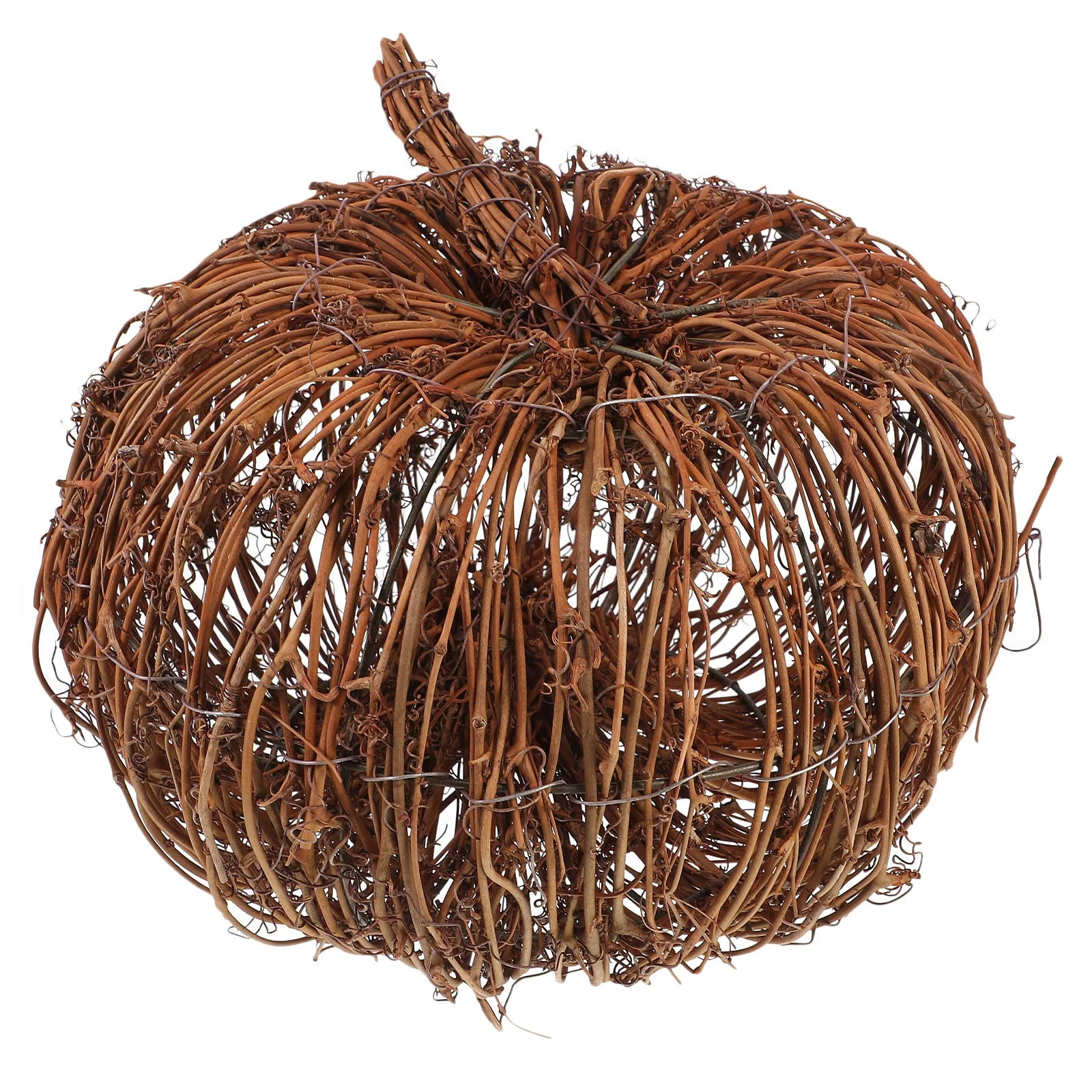 HAMPPLIES 1Set Rattan Pumpkin Decor Light Brown 9.8x9.8x7.9in for  Party | Walmart (US)