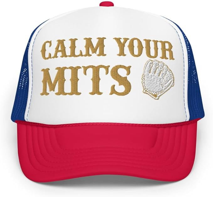 Calm Your Mits Hat (Embroidered Foam Trucker hat) | Amazon (US)