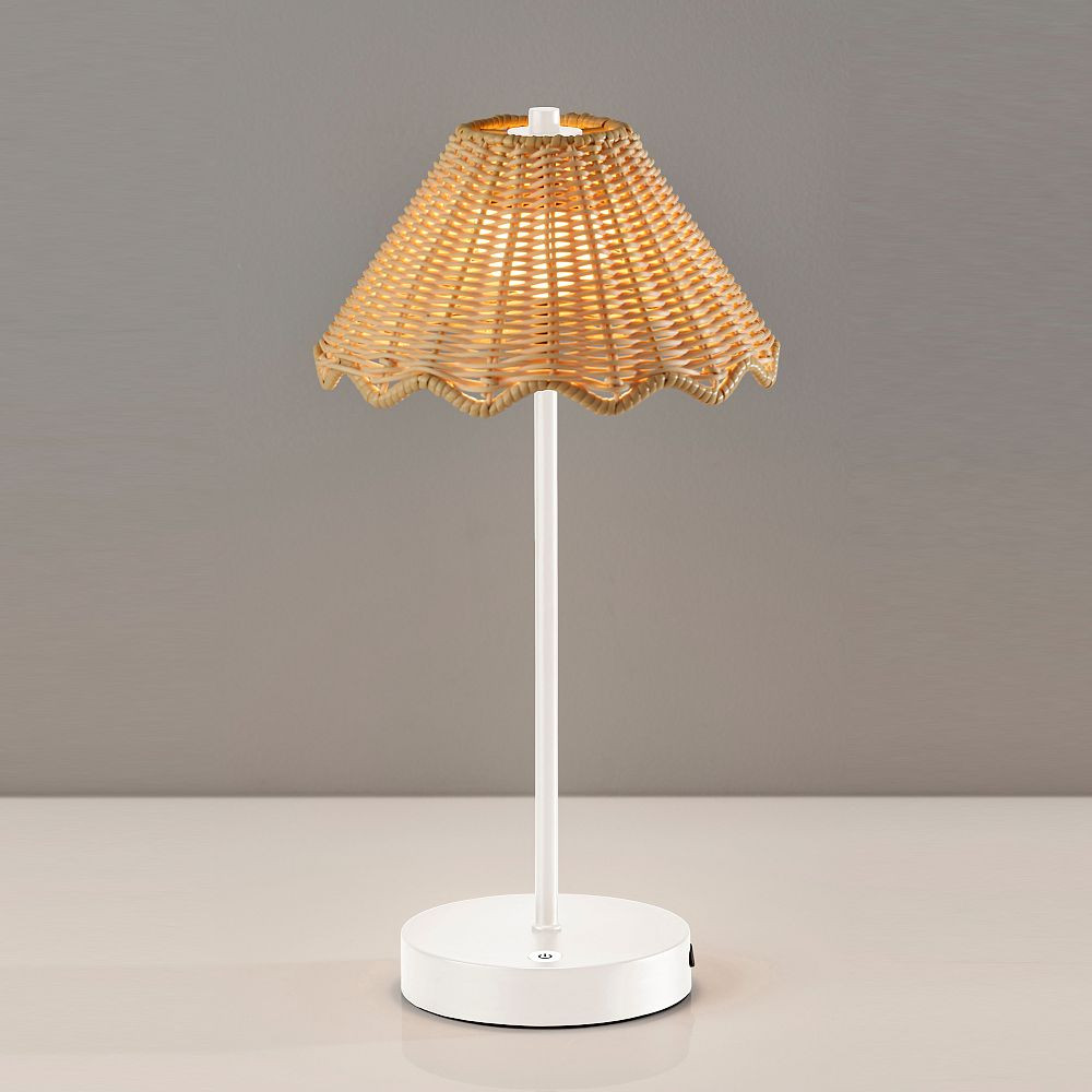 Stevie LED Cordless Table Lamp, White | Pottery Barn Teen