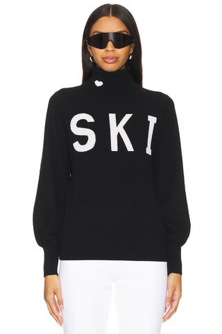 W. Cashmere Ford Turtleneck in Black & Ivory from Revolve.com | Revolve Clothing (Global)