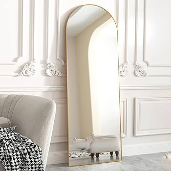 HARRITPURE 64"x21" Arched Full Length Mirror Free Standing Leaning Mirror Hanging Mounted Mirror ... | Amazon (US)
