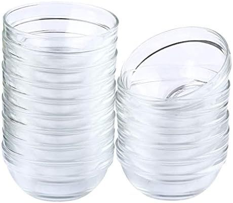 Maredash Mini Bowls 4 Inch Glass Bowls for Kitchen Prep, Dessert, Dips, and Candy Dishes,4oz Stac... | Amazon (US)