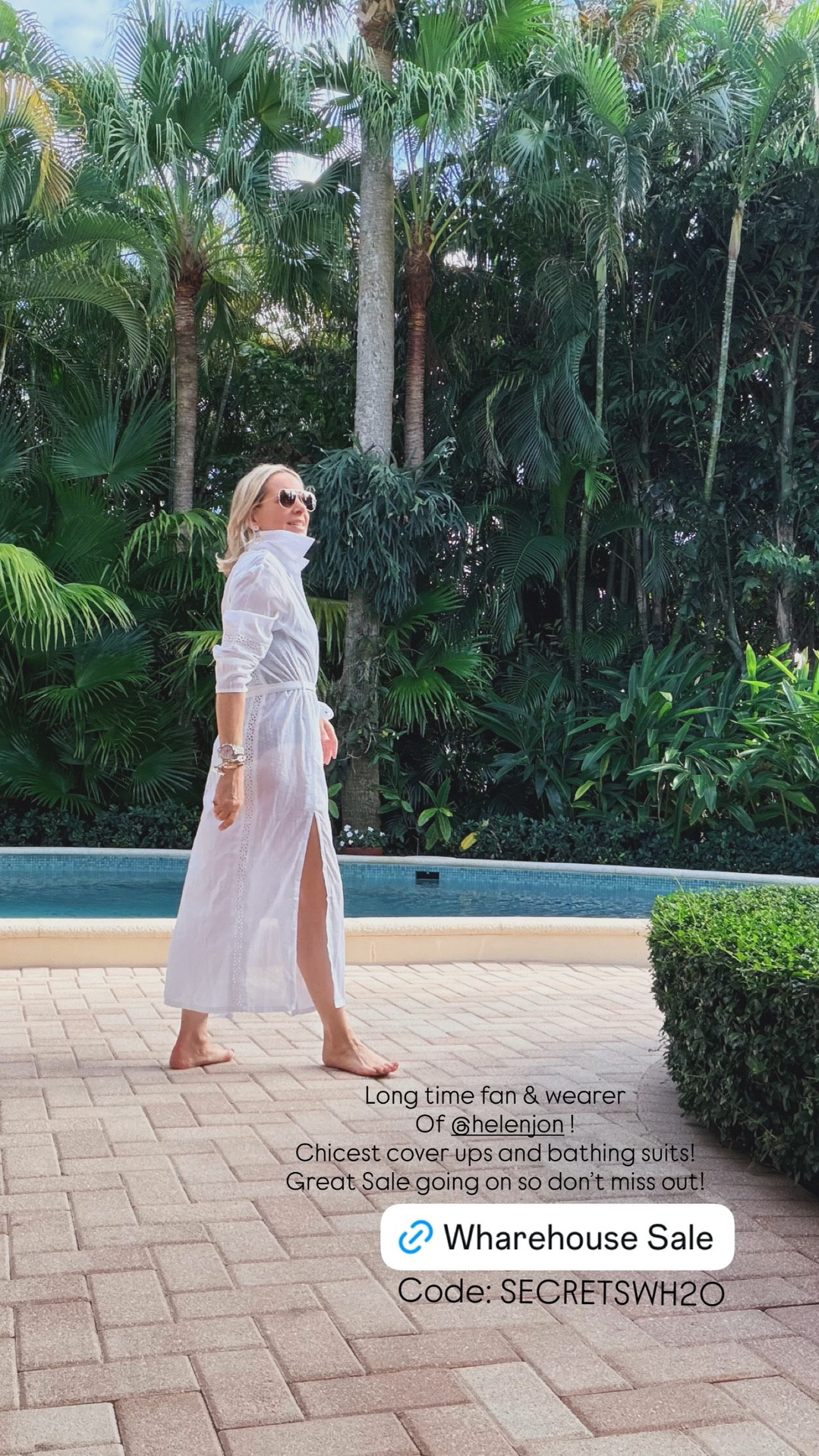 Long time fan & wearer 
Of @helenjon !
Chicest cover ups and bathing suits!
Great Sale going on so don’t miss out! Code: SECRETSWH20

#LTKSwim #LTKMidsize #LTKSaleAlert
