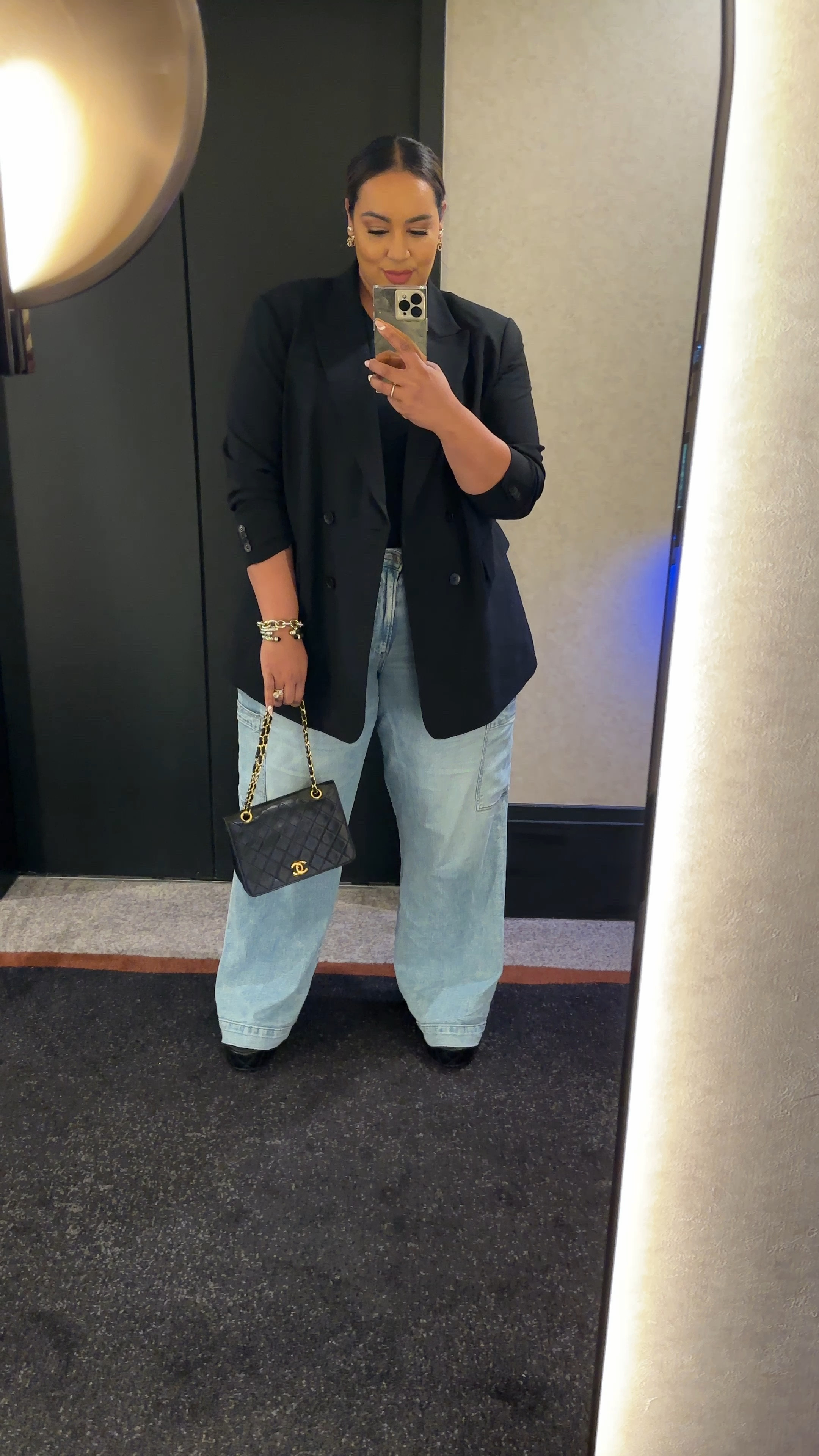 Blazer jeans date night baggy wide leg jeans hm plus curvy size 18/20 american eagle 

#LTKfindsunder50 #LTKplussize #LTKSale