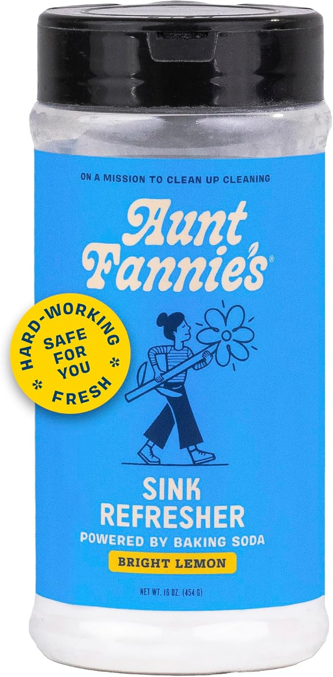 Aunt Fannie's Sink Refresher, Bright Lemon Powder Scrub and Odor Minimizer for Sinks, Drains and ... | Amazon (US)