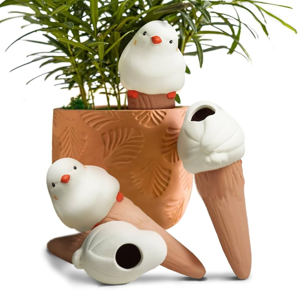 Bird Shaped Plant Watering Globes(4ps) Plants Suitable for Indoor and Outdoor Use Should be Kept ... | Amazon (US)