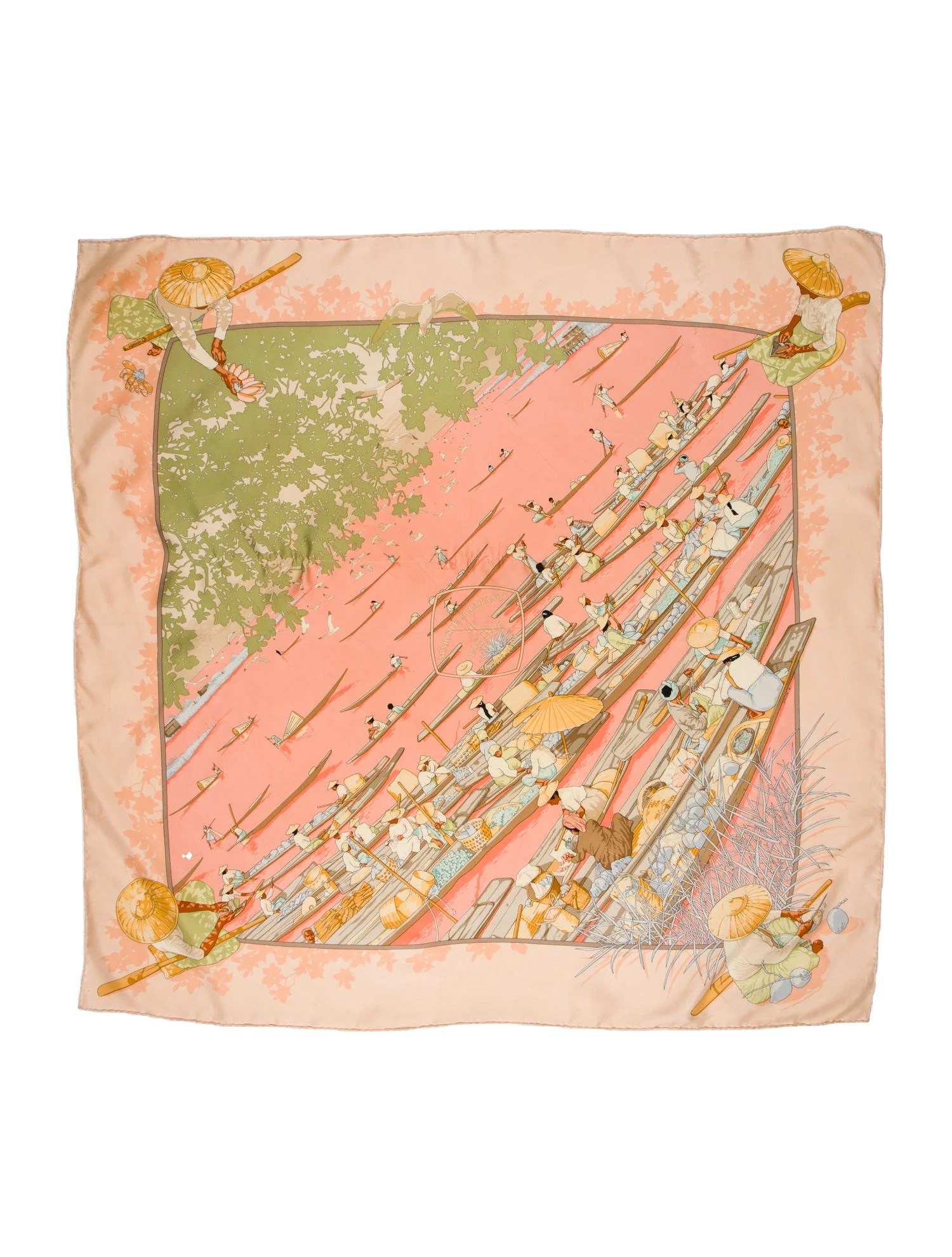 Marchè Flottant Du Lac Inlè Silk Scarf | The RealReal