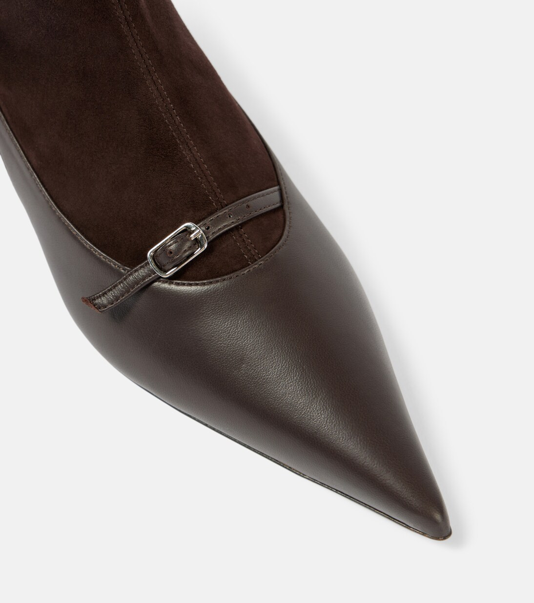 Leather slingback pumps with socks | Mytheresa (UK)