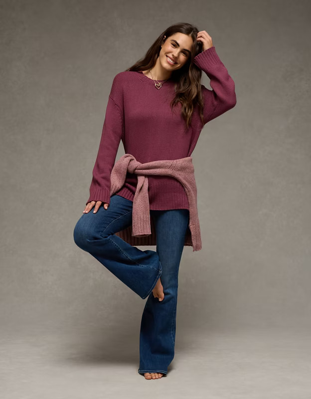 AE Long Weekend Pullover Sweater | American Eagle Outfitters (US & CA)