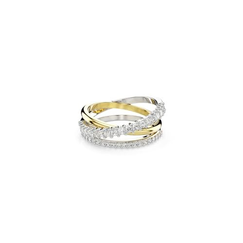 Swarovski Hyperbola Ring, Mixed Cuts, Clear, Mixed Metal Finish; Size: Us 5; Eu 50 | Amazon (US)