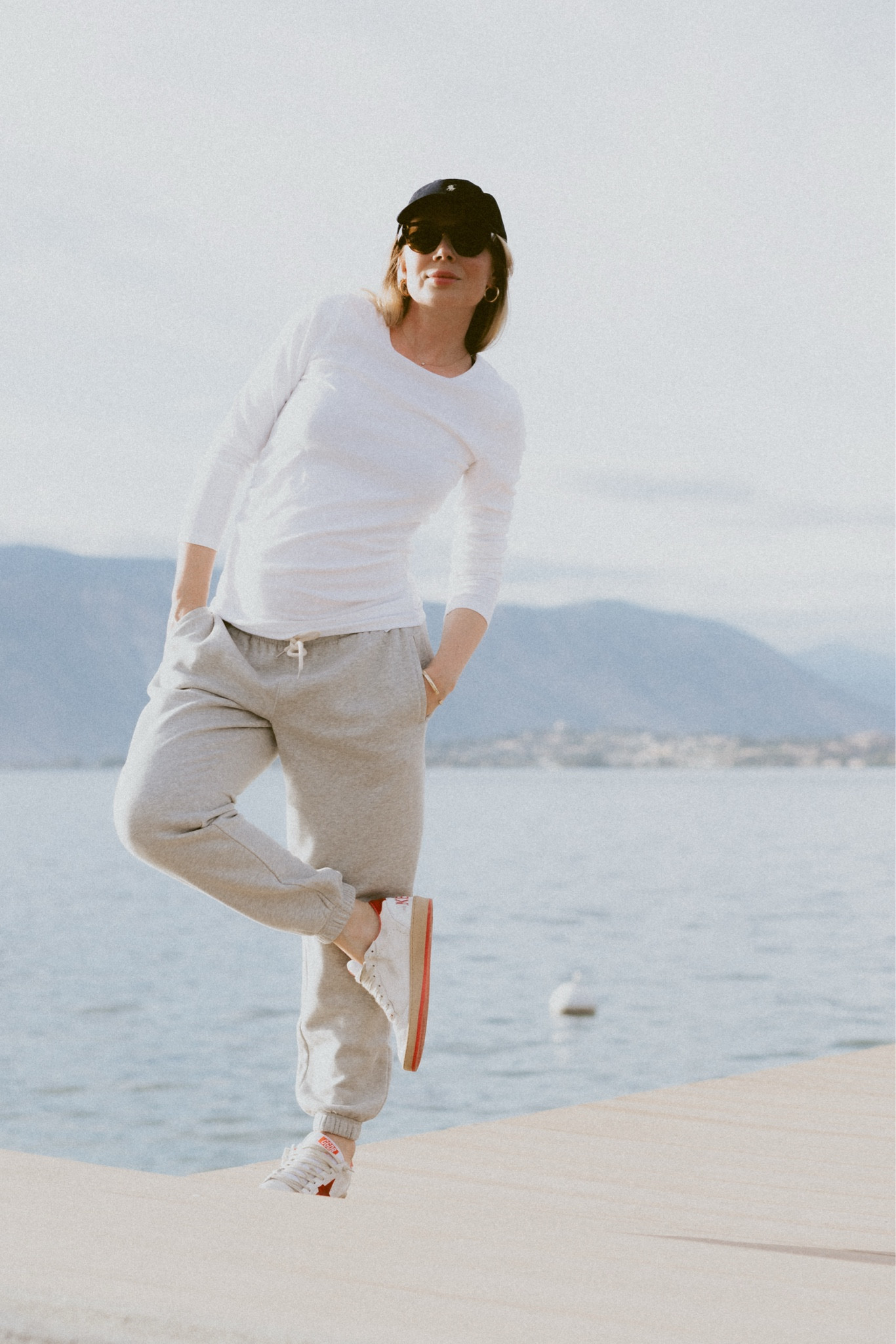 Simple always works: day to day, traveling or weekend. 
Wearing Gap sweatpants (Vintage soft classic joggers) + Gap modern crewneck t-shirt + Polo Ralph Lauren chino sport baseball cap in relay blue + Golden Goose ball star sneakers. 
Linking my new favorite casual style finds (from affordable to luxurious) from Gap, Lacoste, Buck Mason, James Perse and Golden Goose. 

#LTKSeasonal #LTKStyleTip #LTKFindsUnder100