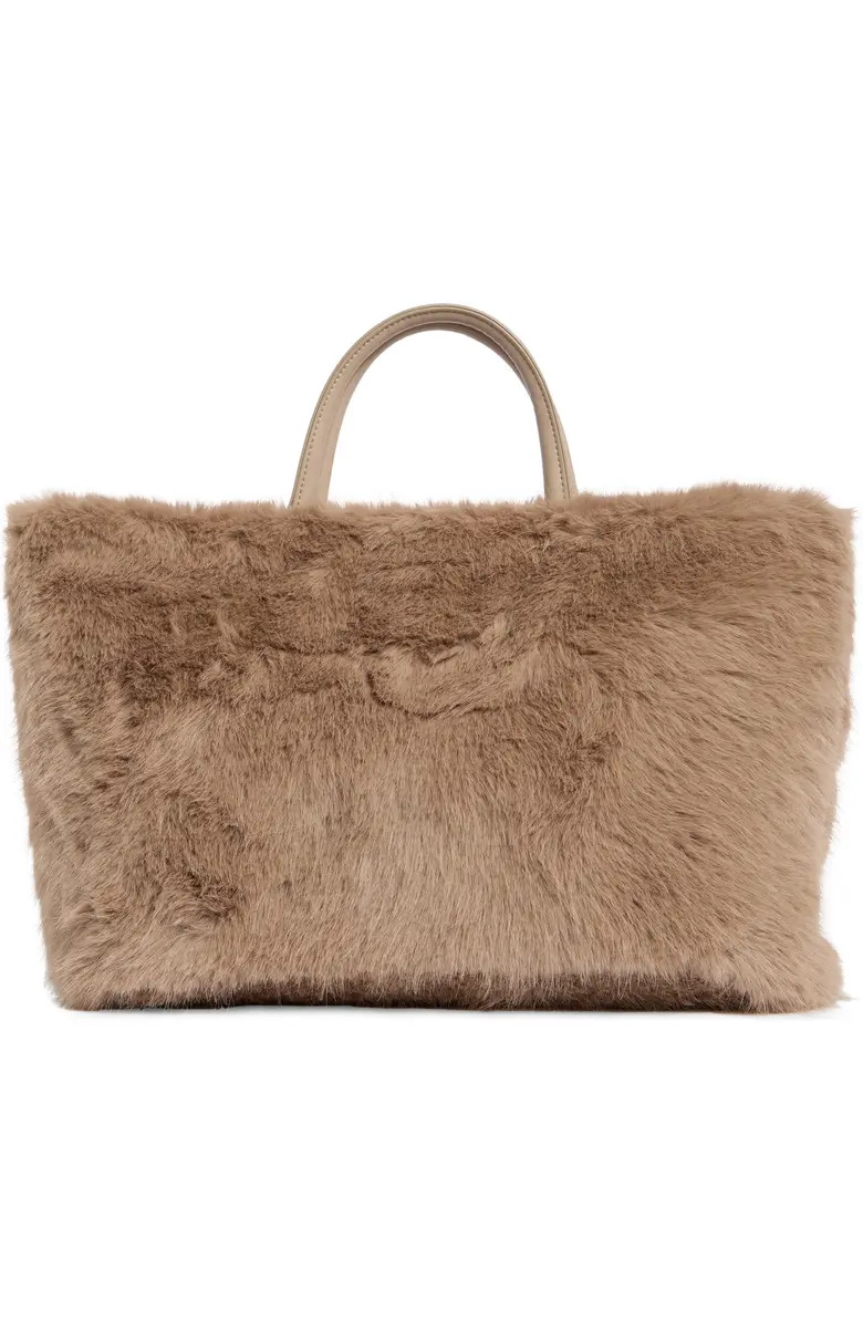 BCBG Faux Fur Tote Bag with Pouch | Nordstromrack | Nordstrom Rack