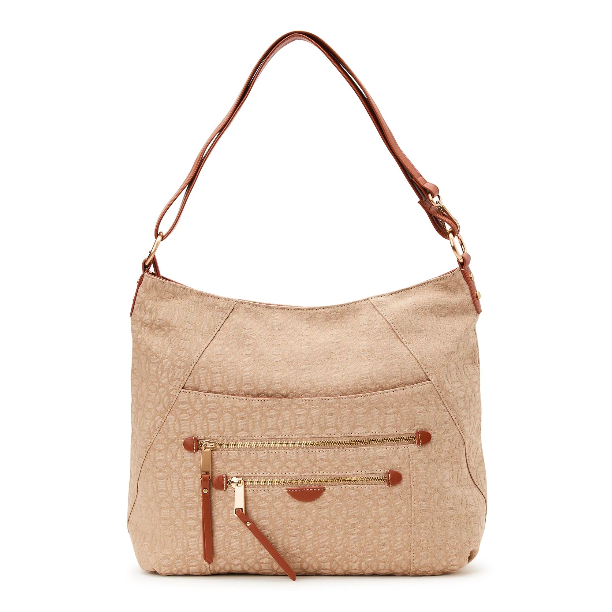 Time and Tru Women's Emelia Hobo Shoulder Handbag, Jacquard | Walmart (US)