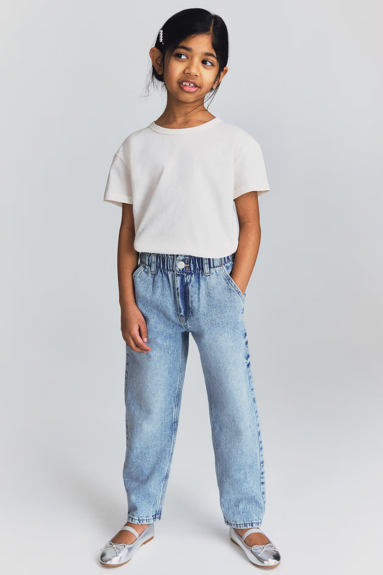 Loose-Fit Tapered Jeans - Light denim blue - Kids | H&M US | H&M (US + CA)
