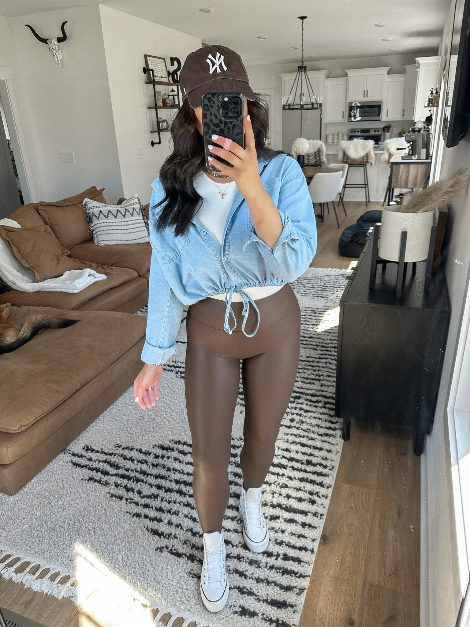 Bodysuit — small
Top — small
Leggings — small

platform converse sneakers outfit | brown faux leather leggings outfit | denim shirt outfit | fall errands outfit | casual fall fashion | amazon outfit 



#LTKfindsunder50 #LTKsalealert #LTKxPrime