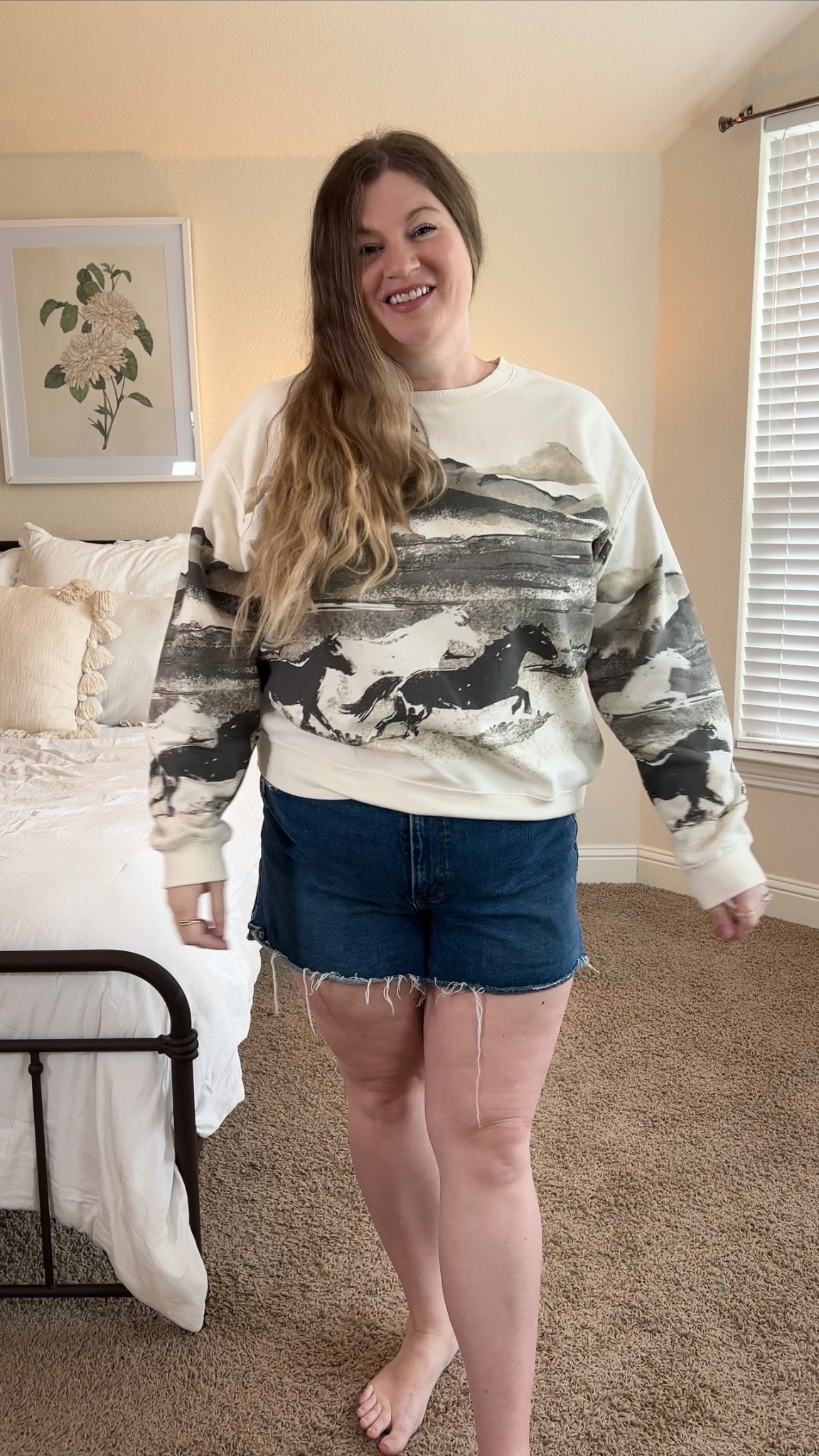 I am SO EXCITED about this sweatshirt 😍. Nevermind that it’s summer and I live in Texas lol. It’s going to be so good once jt cools off! I love that the print is front and back! I’m in the 2XL and I’m a size 18/20. 

#LTKPlusSize #LTKFindsUnder50 #LTKFindsUnder100