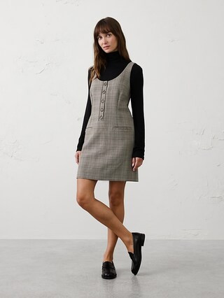 Layering Menswear Mini Shift Dress | Banana Republic Factory