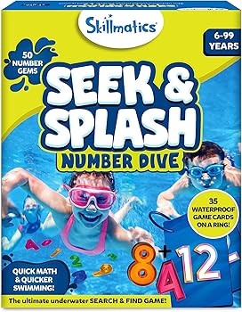 Amazon.com: Skillmatics Seek & Splash Diving Gem Toys - Swimming Pool Toys for Kids, Search and F... | Amazon (US)