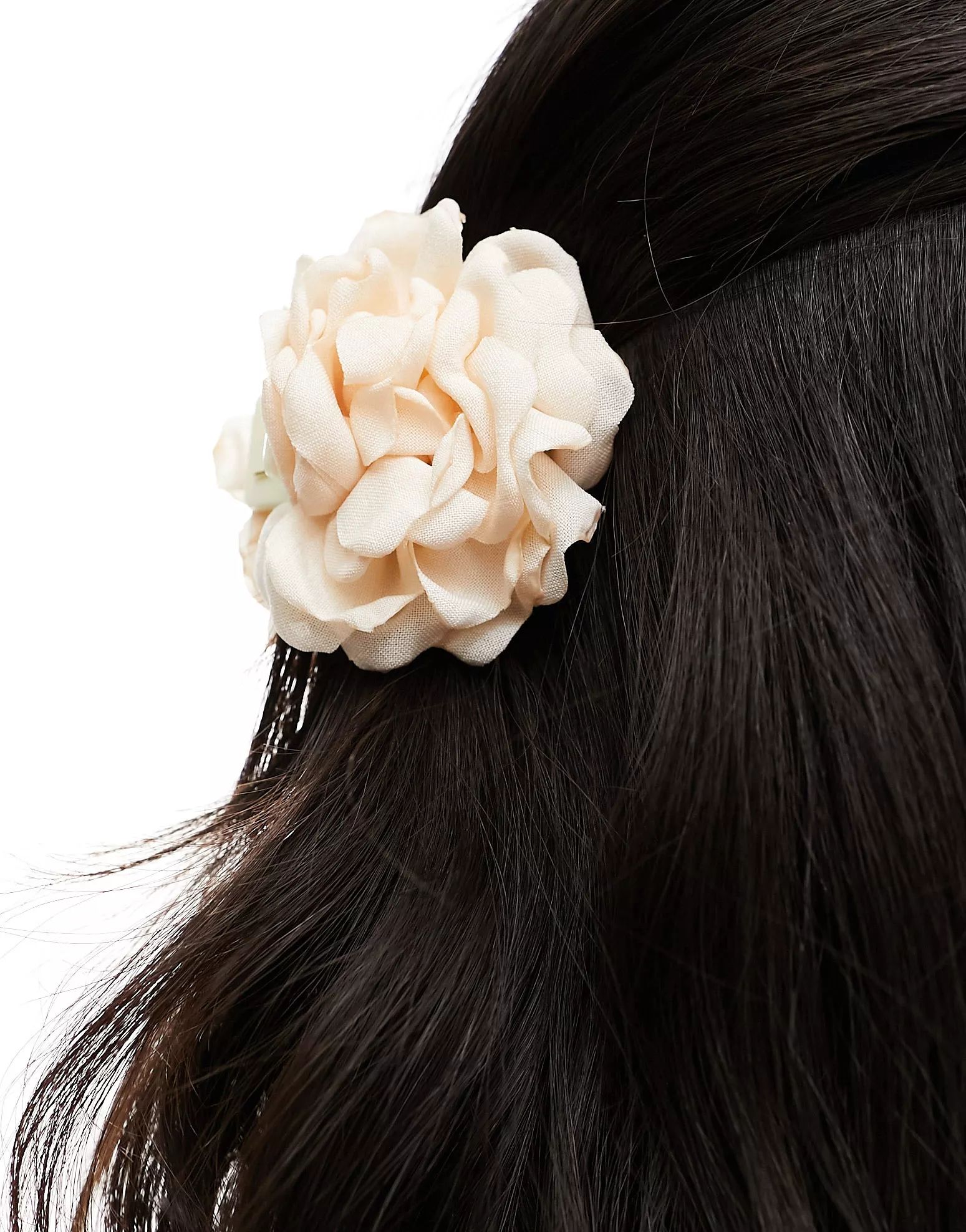 True Decadence oversized flower hair claw in beige | ASOS | ASOS (Global)