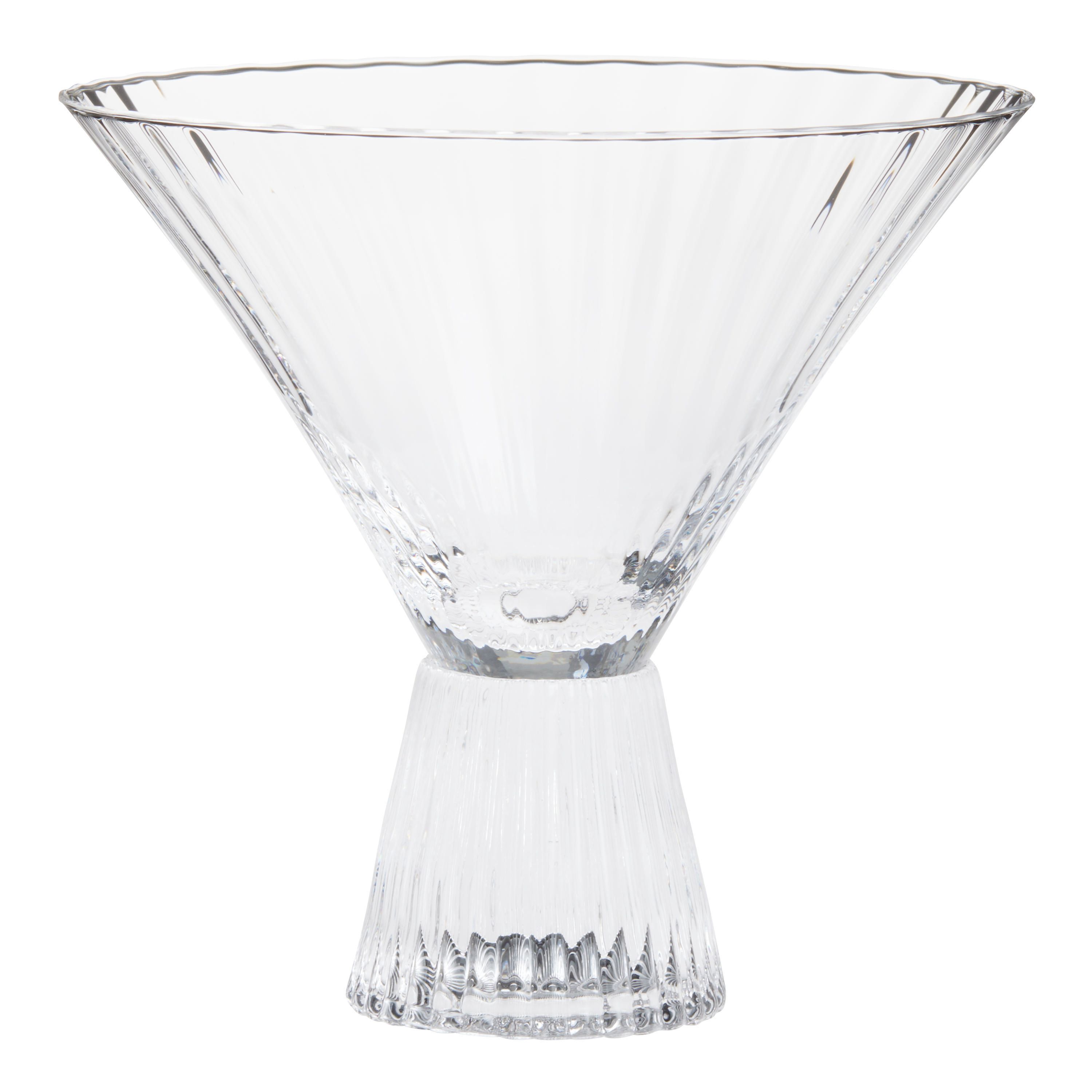 Daphne Ribbed Martini Glass | World Market