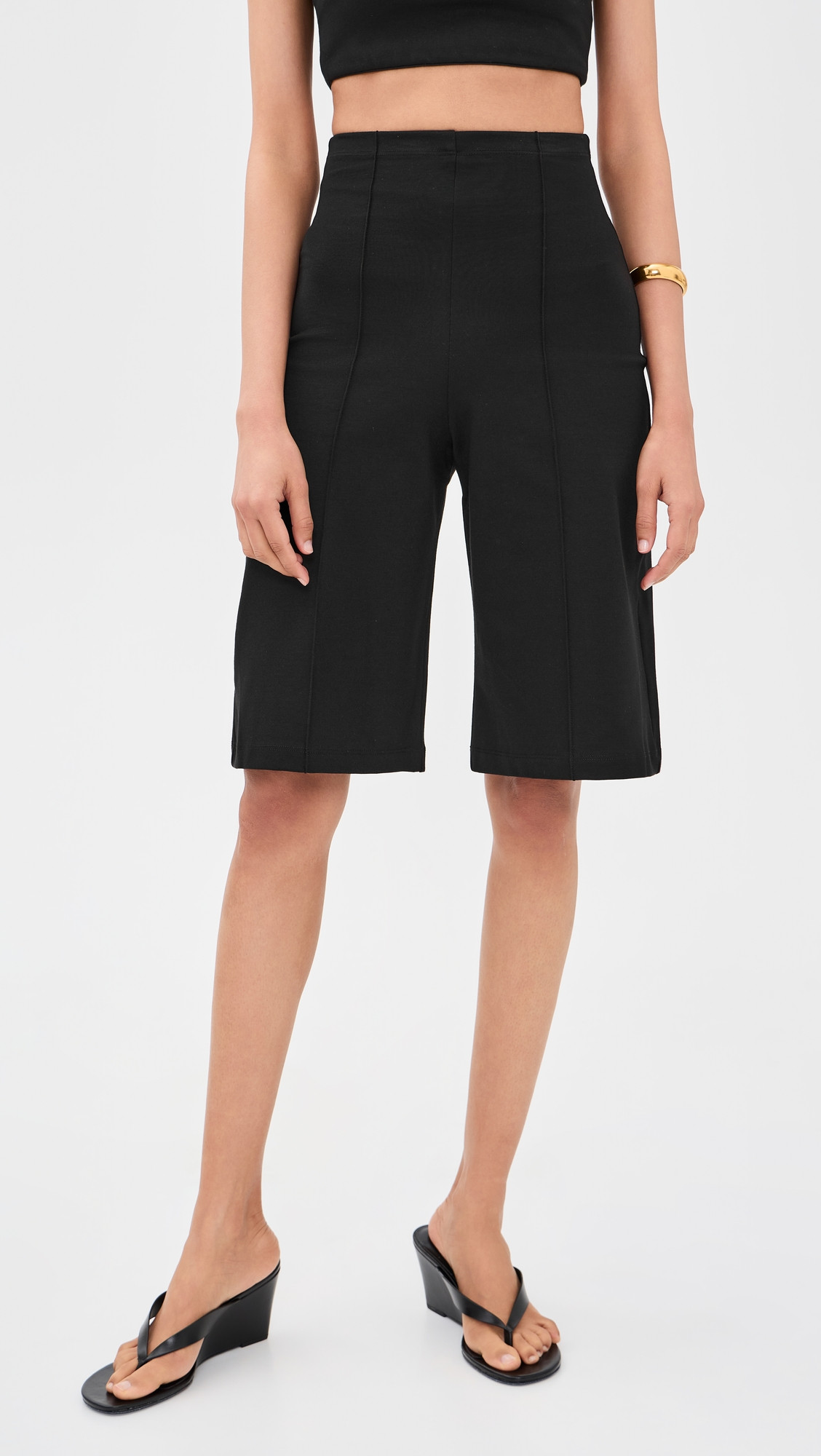 RIPLEY RADER Ponte Knit Shorts Black L | Shopbop