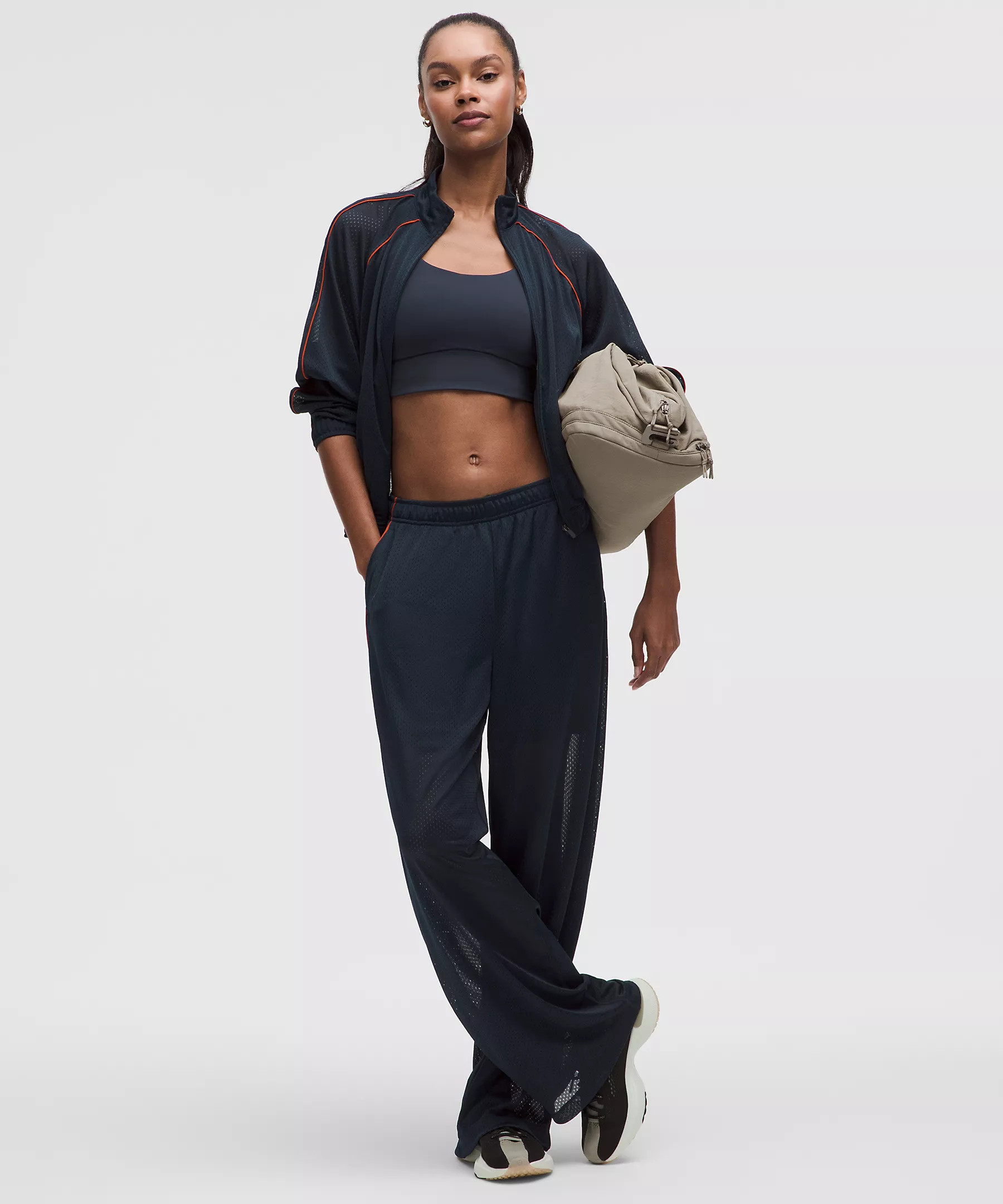 Mesh High-Rise Wide-Leg Training Pant | Lululemon (US)